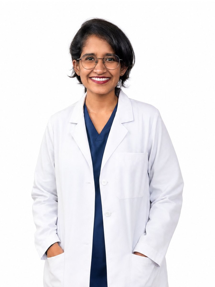Dr. Jahnavi Rachamadugu, Orthodontist and Dentofacial Orthopaedist attending STHIRA Dentistry & Facial Surgery