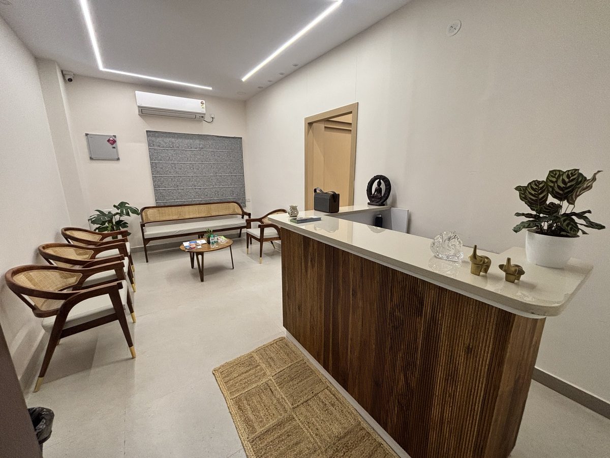 Reception desk at STHIRA Dentistry and Facial Surgery